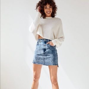 Wilfred Free Cut off Denim mini skirt